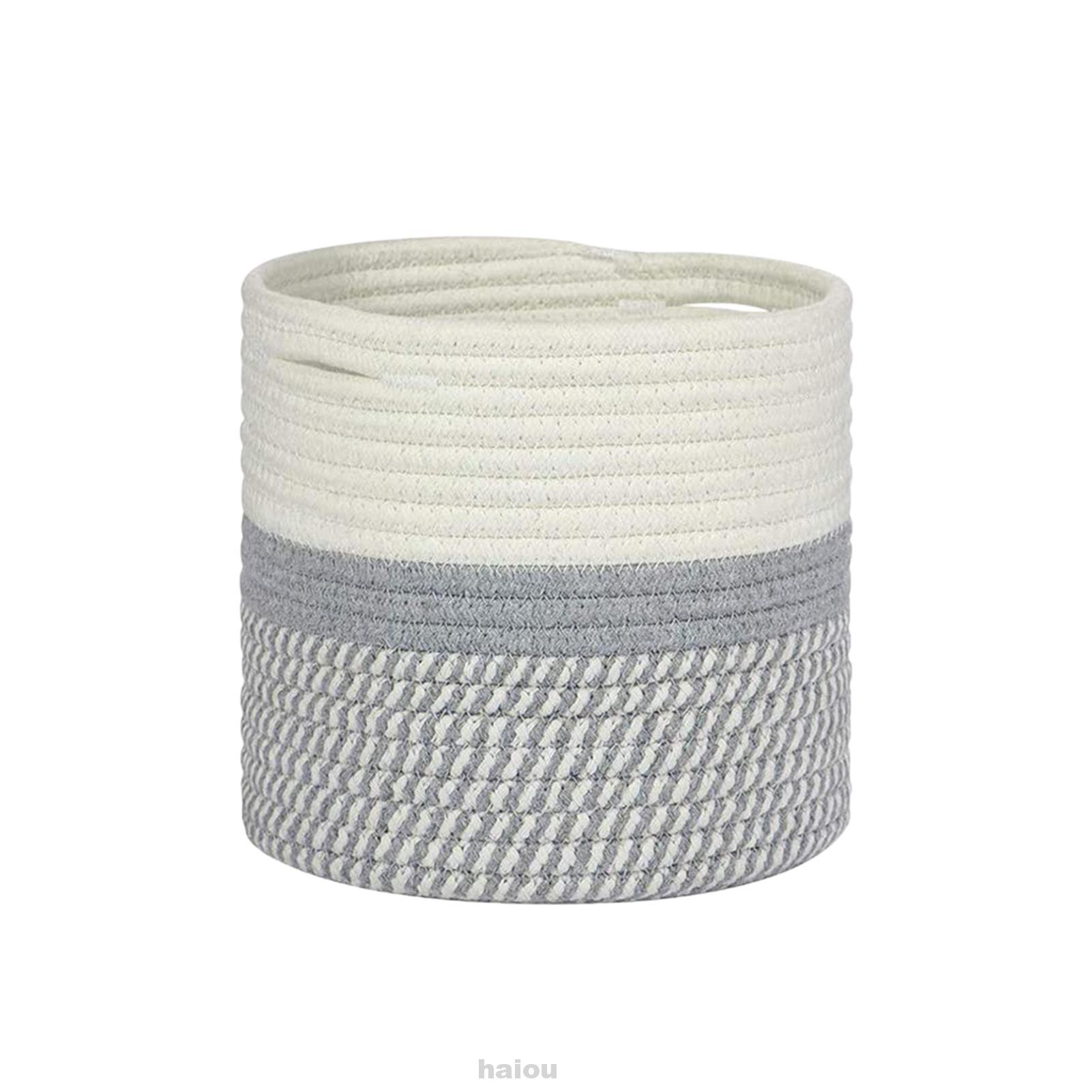 Living Room Floor Washable Home Decor Large Capacity Modern Cotton Rope For Flower Pot Woven Storage Basket