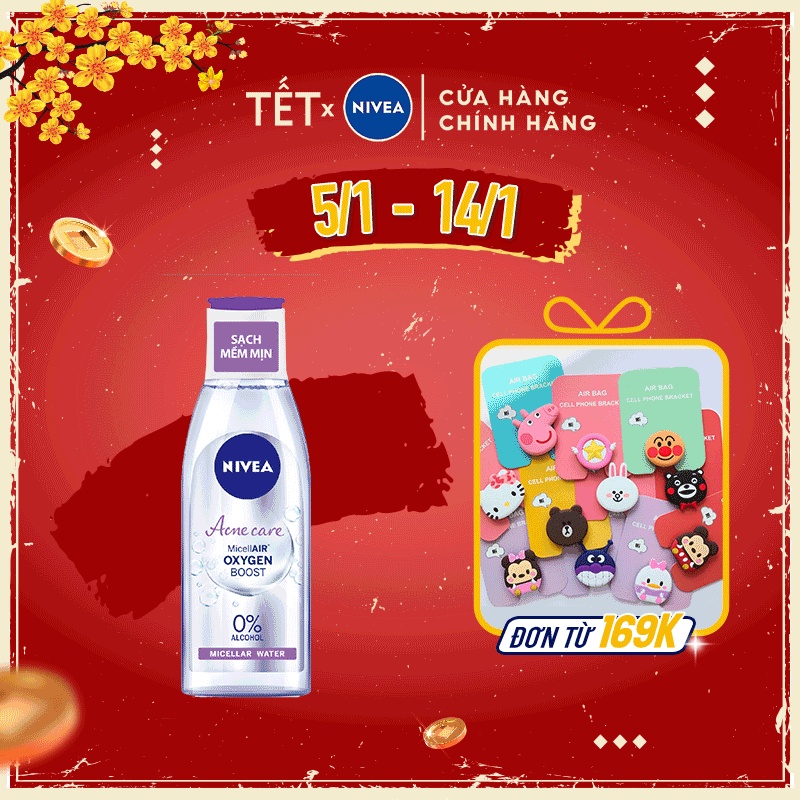 Nước tẩy trang Nivea cho da mụn Acne Care Makeup Clear Micellar Water 200ml