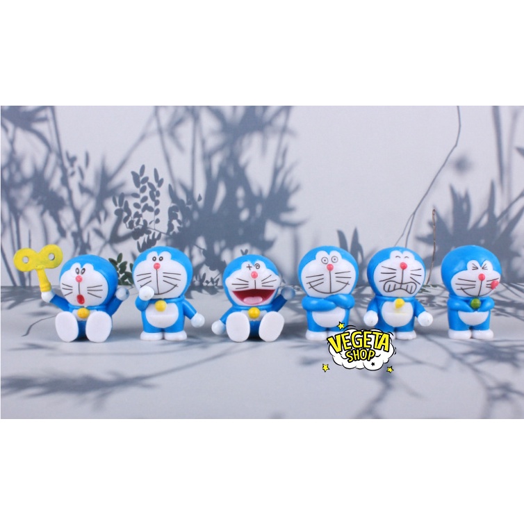 Mô hình Doraemon Doremon - Set 6 tư thế nhân vật Doraemon Doremon - 6cm