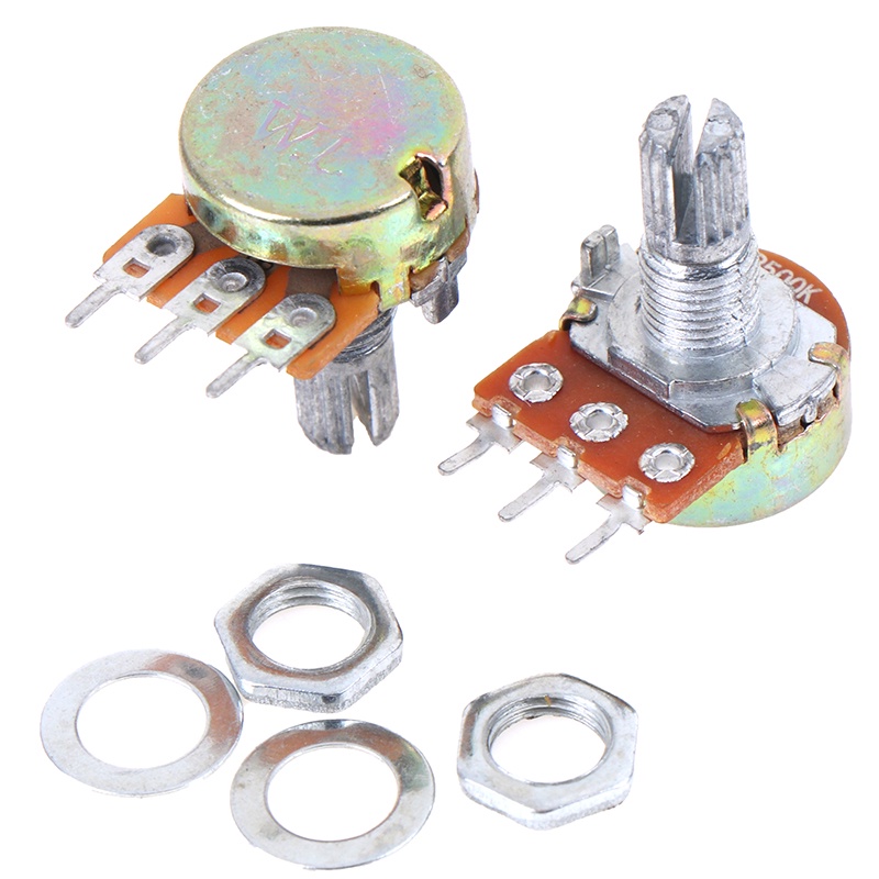 ECSG 5pcs Metal Alloy WH148 1K 2K 5K 10K 20K 250K 500K 1M Wirewound Potentiometer