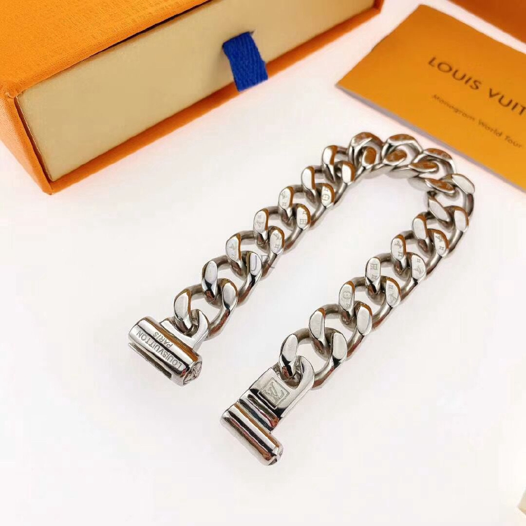 Chain Links Bracelet Engram Silver Chain Links Necklace