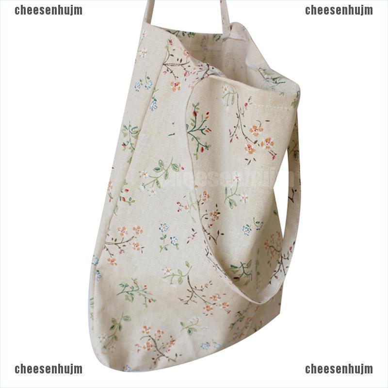 Túi Xách Tote Chất Liệu Cotton Lanh Phong Cách Cổ Điển Cho Nữ