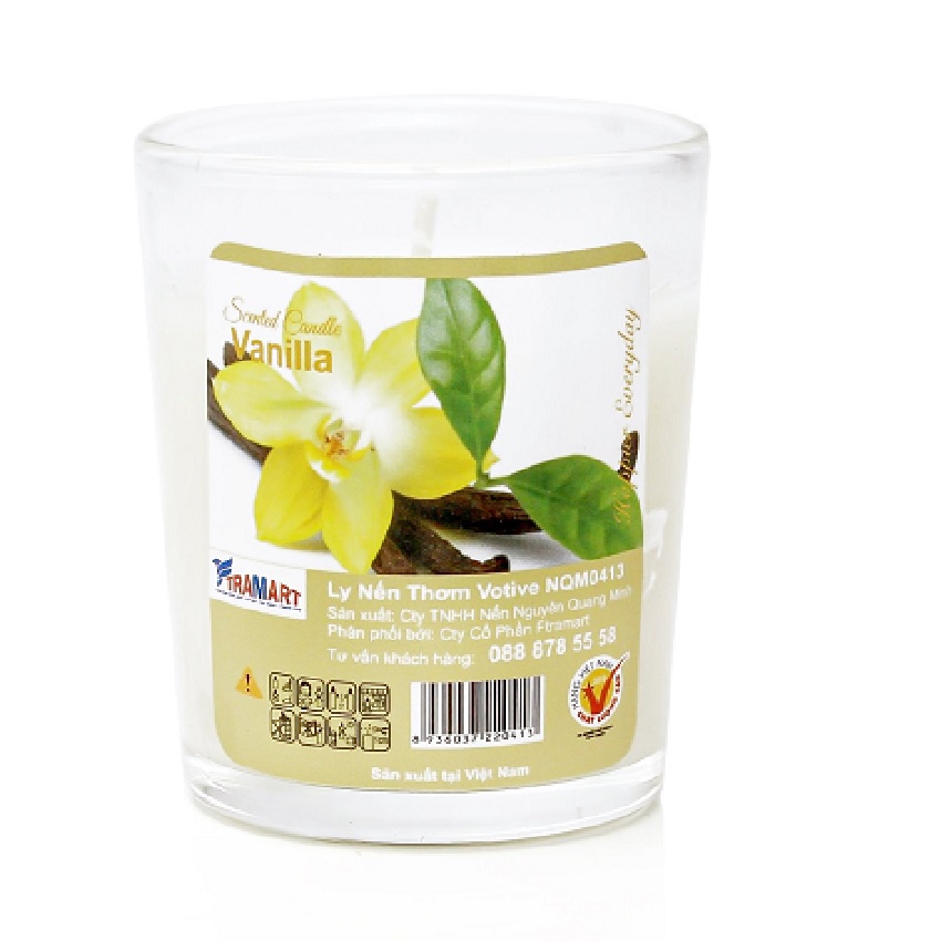 Combo 2 ly nến thơm votive Miss Candle FTRAMART NQM0413 Vanilla (Hương vani)