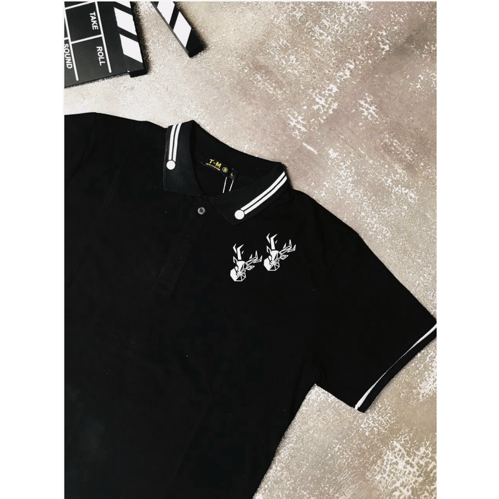 ÁO THUN NAM NGẮN TAY CỔ TRỤ CHO CÁC BẠN TRẺ , THUN COTTON SANG XỊN MỊN HK