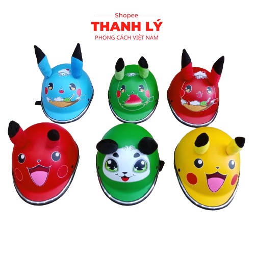 Mũ bảo hiểm trẻ em từ 1 tới 3 tuổi hình thú, Mũ bảo hiểm cho bé yêu mẫu mới nhất 2023