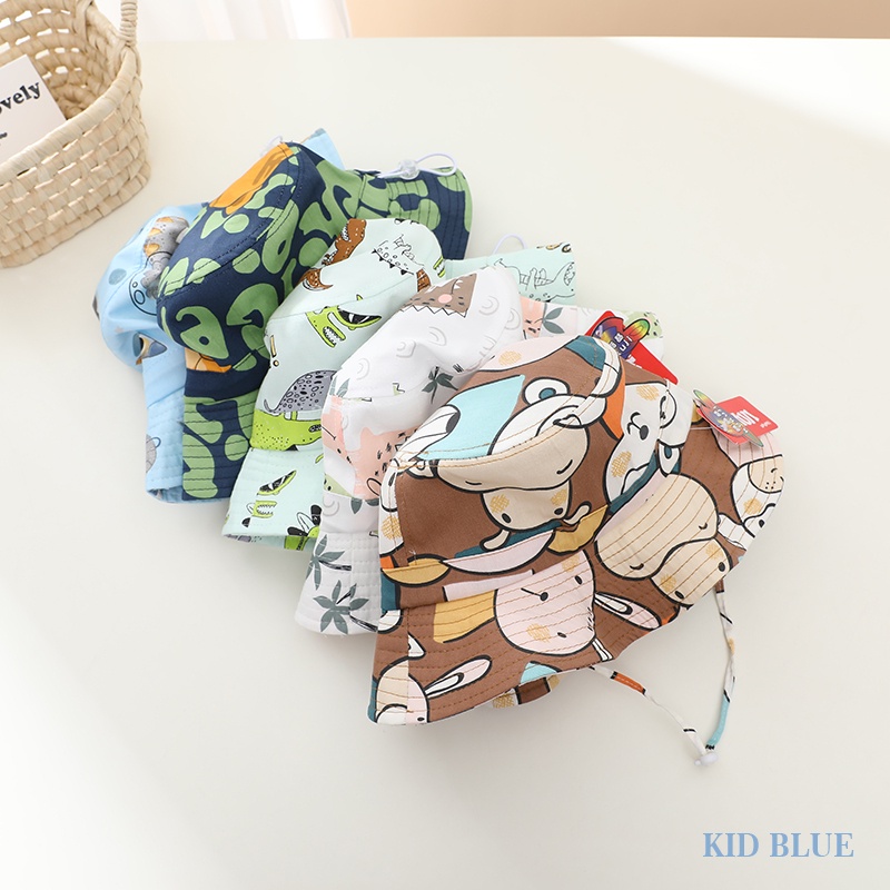 Mũ Tai Bèo Vành Rộng Chống Nắng In Hoạt Hình Dễ Thương Cho Bé