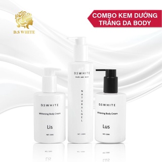 [COMBO]  Kem Dưỡng Trắng Da Body Lis + Lus + Tinh Chất Tắm Trắng Khô Kích Trắng, Dưỡng Trắng Body, Makeup Hiệu Quả