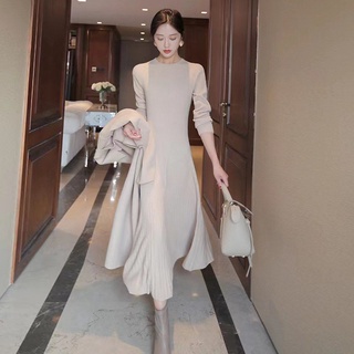Đầm Dệt Kim Tay Dài Thời Trang Xinh Xắn Cá Tính Cho Nữ