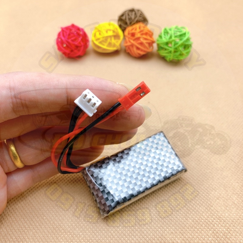 Pin Lipo 2S 7.4V 850mAh 25C cho máy bay Zy740 Mig740