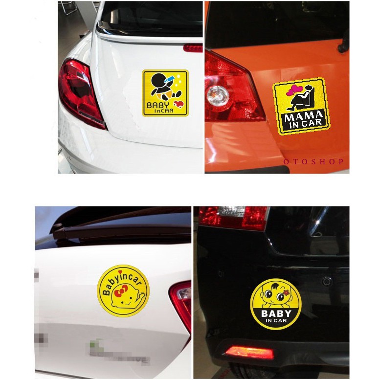 Sticker Baby In Car dán xe ô tô