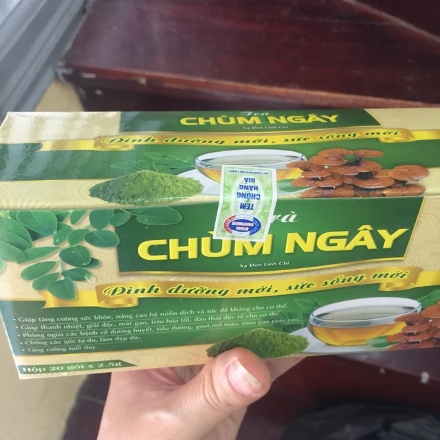 20 gói Trà chùm ngây xạ đen linh chi hoa vàng tăng cường sức khỏe, thanh nhiệt, đẹp da, đào thải độc tố khỏi cơ thể...