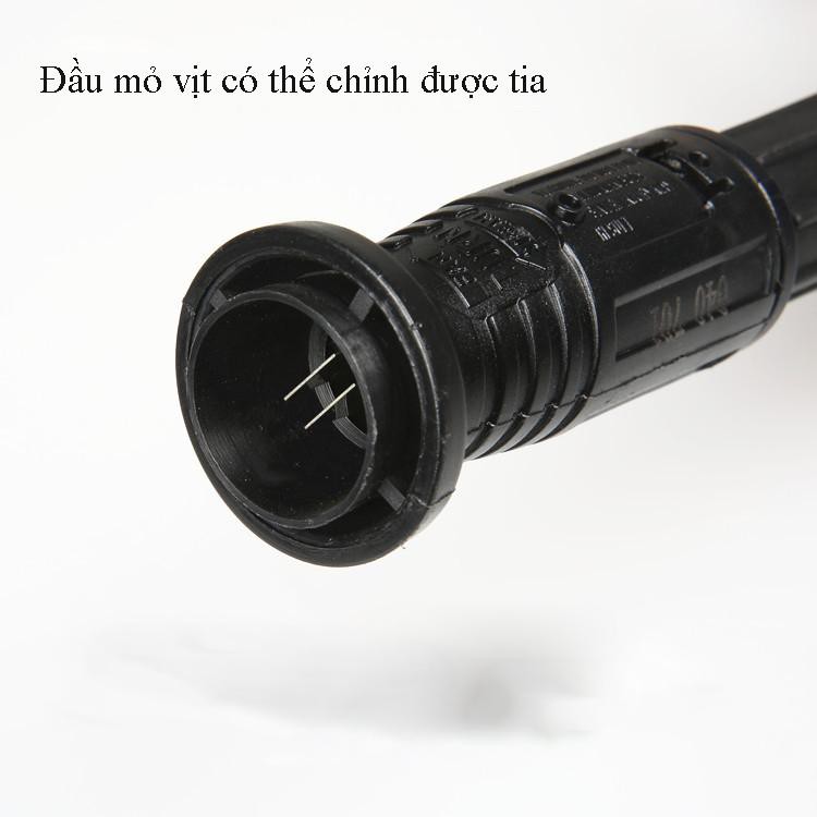 Đầu xịt nước rửa xe, tưới cây tăng áp lực nước chỉnh được góc độ ren trong 14mm