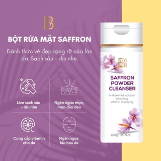 BỘT RỬA MẶT SAFFRON - SAFFRON POWDER CLEAN 3IN1 - Dành cho mọi loại da