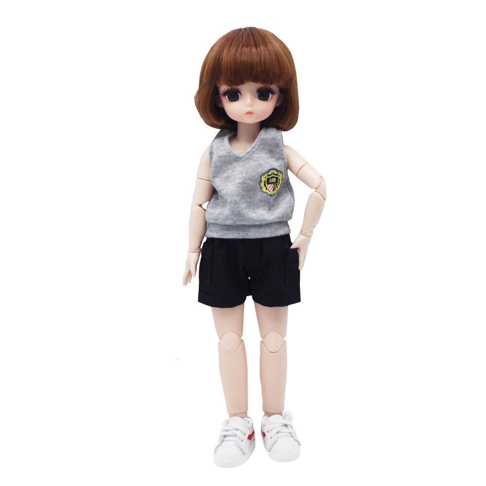 Quần short denim Thời Trang Cho Búp Bê Tỉ Lệ 1 / 6 30cm