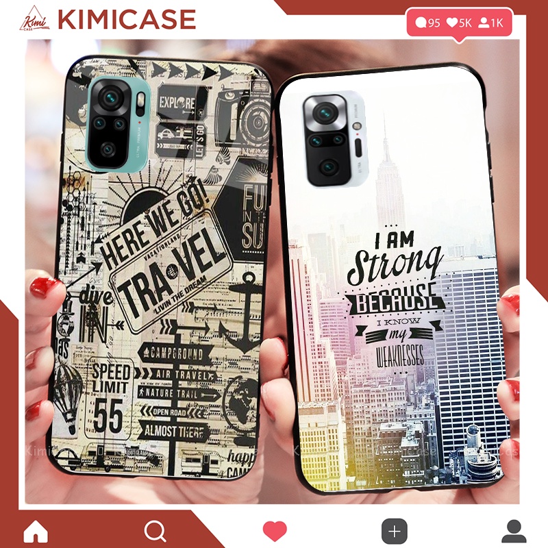 Ốp Xiaomi Redmi 10 , Redmi Note 10 / 10s , Note 10 Pro, K40 / K40 Pro , Poco F3 , 11 Lite lưng kính cường lực cao cấp