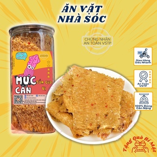 Mực Cán Tẩm Gia Vị 200Gr, Mực Khô  Đồ Ăn Vặt Nhà Sóc Ngon Bổ Rẻ Sạch