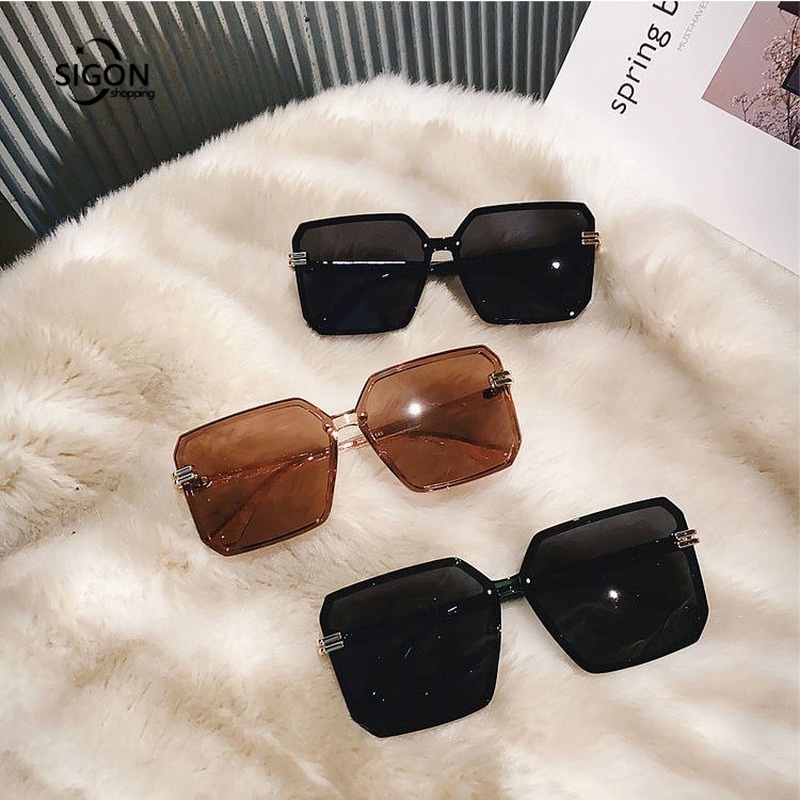 Kính Mát Gọng Vuông Lớn Thời Trang Nam Nữ