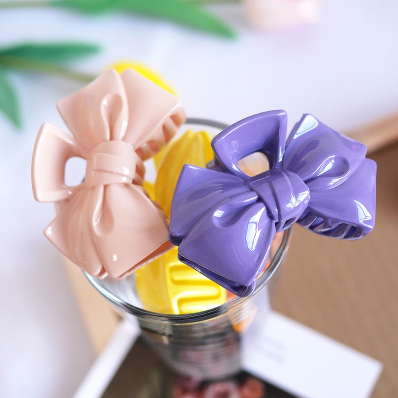Kẹp Tóc Hình Nơ Dễ Thương Phong Cách Hàn Quốc Cho Nữ