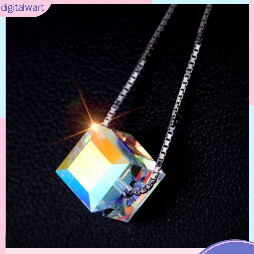 Dây Chuyền Đính Đá Vuông Nhiều Màu Thời Trang