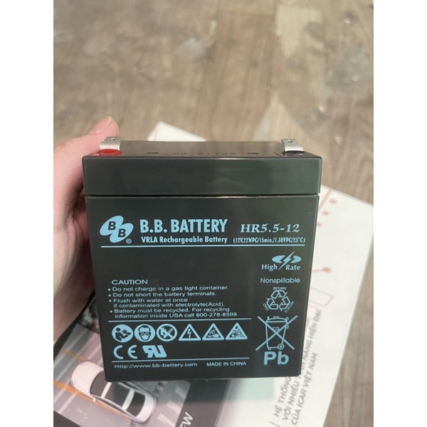 Ắc Quy Khô B.B.Battery 12V-5Ah - BP5-12FR