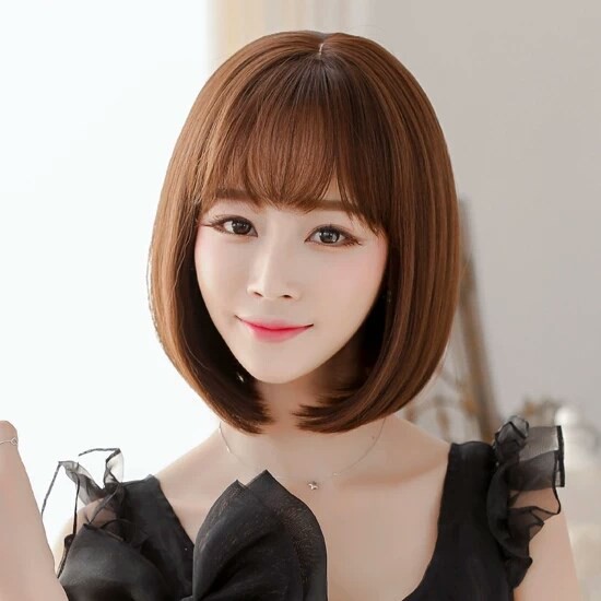 Tóc giả vic lửng cao cấp 517 😍FREESHIP😍 tóc nguyên đầu vic lửng, tóc vic lửng, tặng lưới chụp
