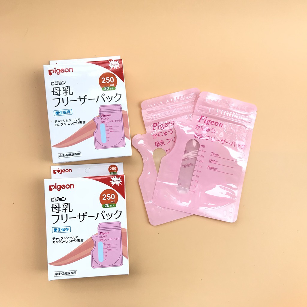 Túi trữ sữa 250ml hộp 20 túi cho bé