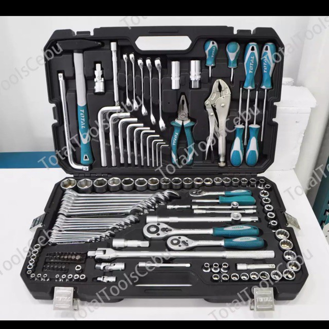 BỘ ĐỒ NGHỀ 142 CHI TIẾT TOTAL THKTHP21426 [CHÍNH HÃNG] ĐỒ NGHỀ CẦM TAY [RẺ]