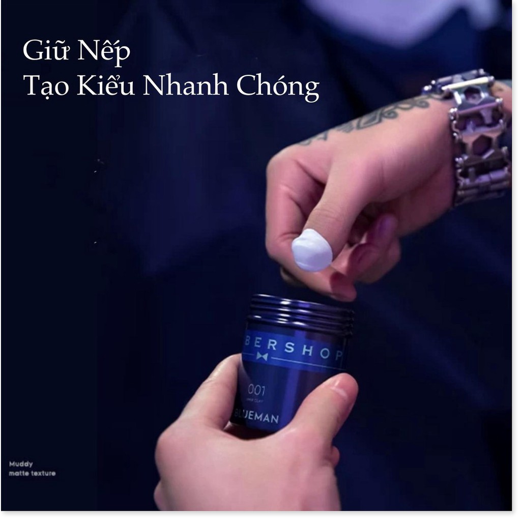 Sáp vuốt tóc nam tạo kiểu cứng BLUEMAN Hair Styling Wax 90ml