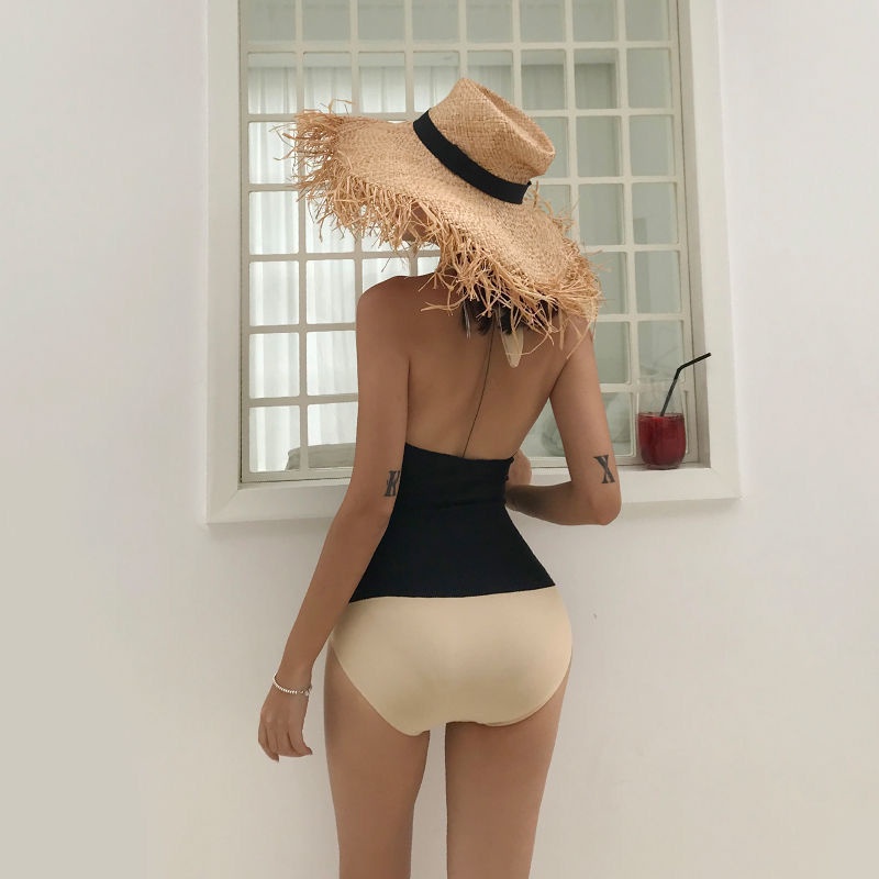 Bộ Đồ Bơi Một Mảnh Che Bụng Phong Cách Hàn Quốc Thời Trang Mùa Xuân Quyến Rũ Cho Nữ