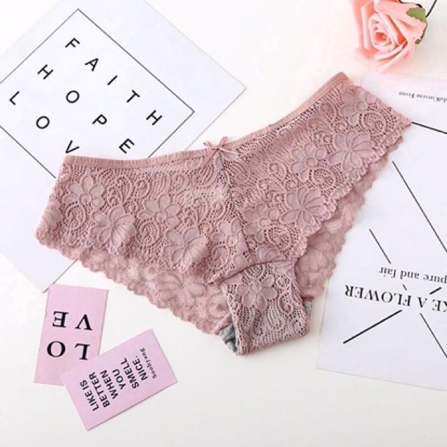 Quần lót ren , quần lót ren hình hoa lá