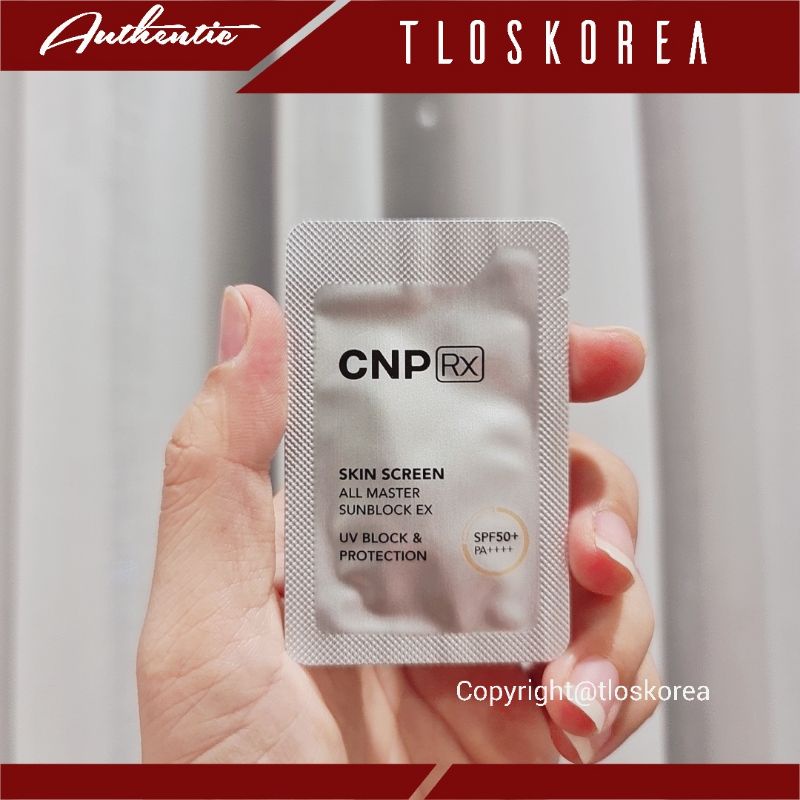 CNP Skin Screen All Master Sunblock Ex - Gói sample Kem chống nắng, chống nước vật lý CNP RX 1,ml