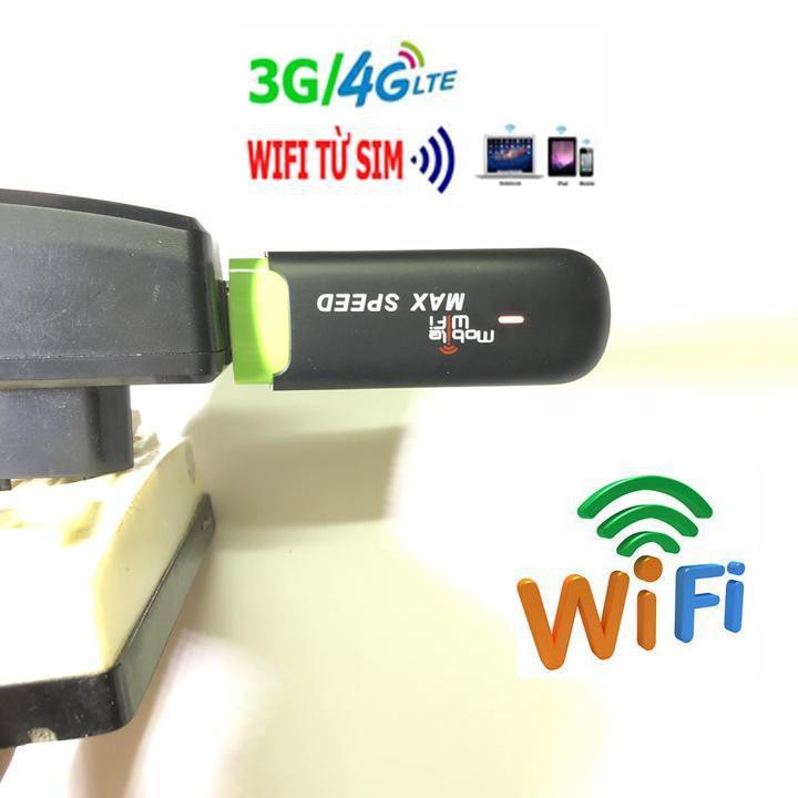 Cục Phát Wifi Từ sim 3G 4G- Usb Max Speed Cực Tốt