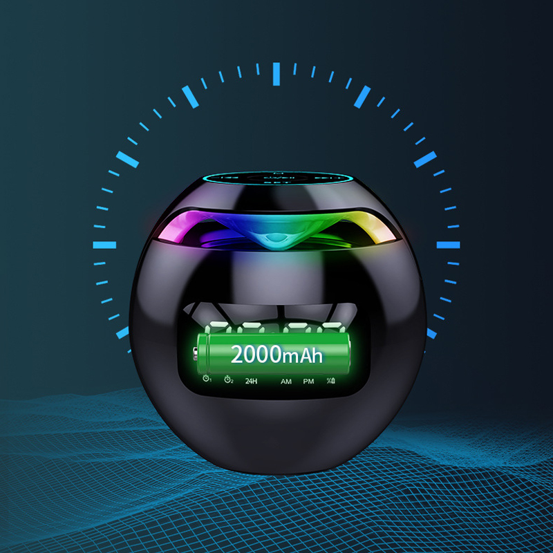 Loa Bluetooth Không Dây Tích Hợp Fm / Đồng Hồ / Nhiệt Độ