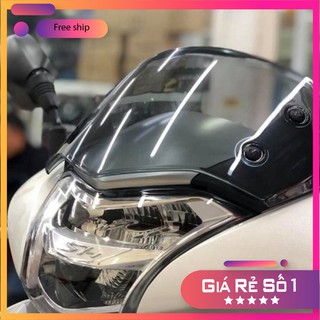 Mão chắn gió, ốp đầu, kính chắn gió sh 150 125i nhựa abs đen bóng