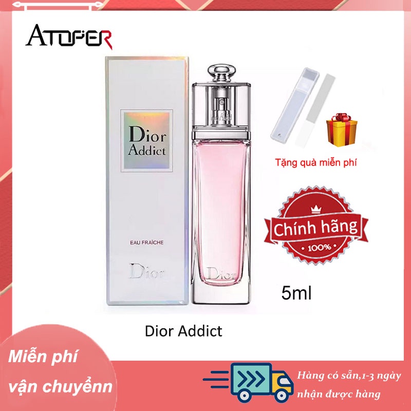 Dior Addict Nước Hoa Mini Chính Hãng Eau Fraiche Eau De Toilette 5ml
