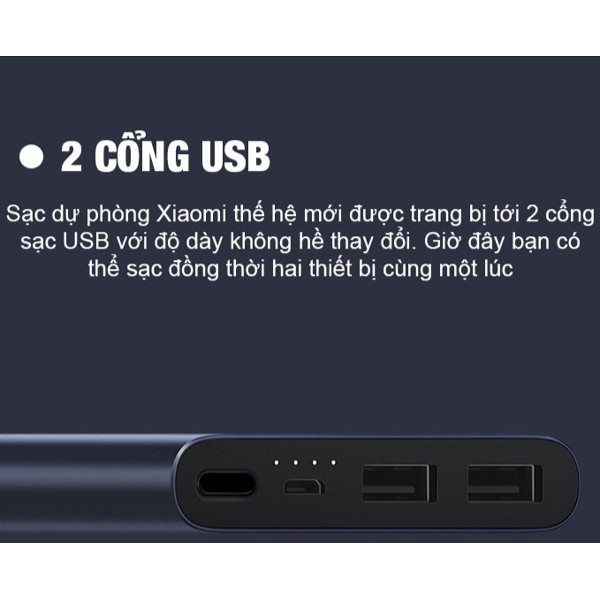 (Gen 2 New - 2018) Pin Sạc Dự Phòng Xiaomi 2S 10000mAh FULLBOX