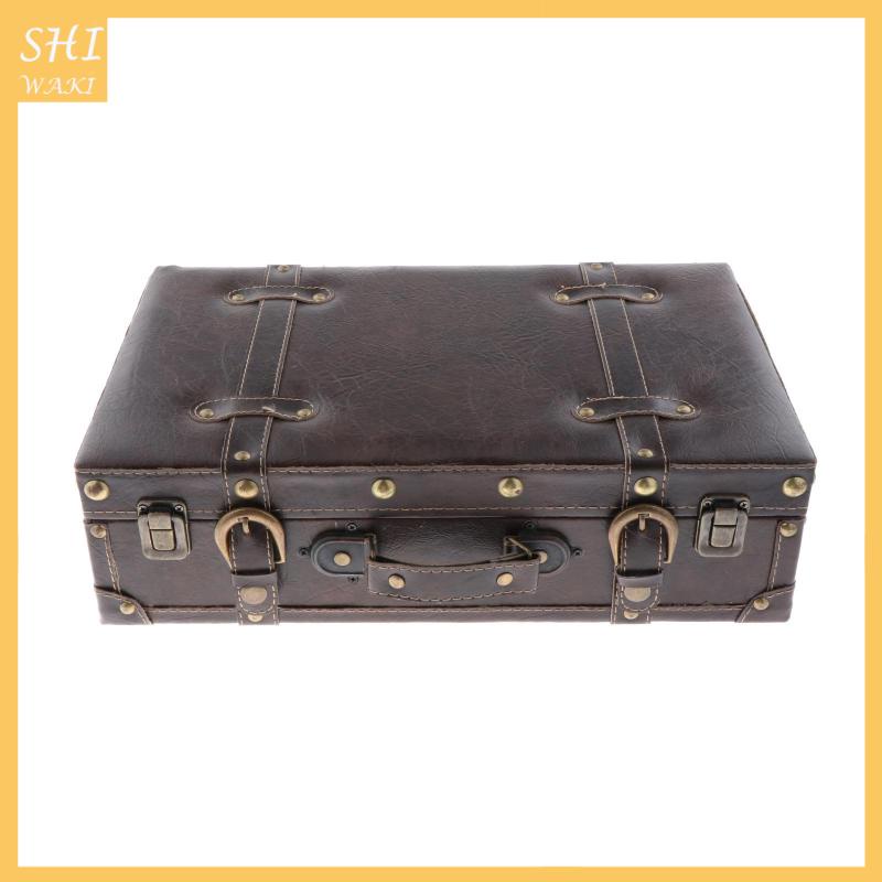 Hộp gỗ kiểu vali có dây hợp thời trang dành cho nam và nữ