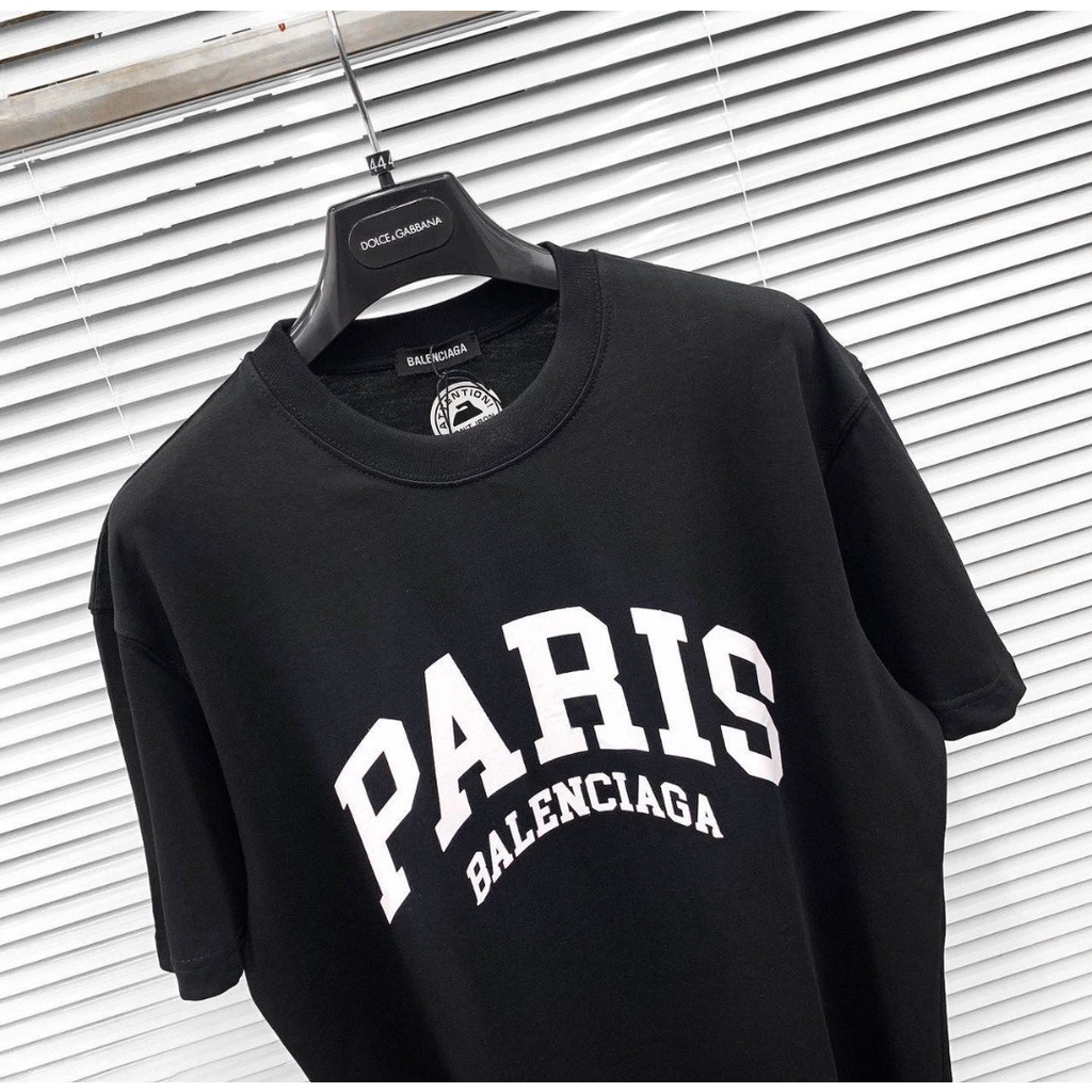 áo thun phối chữ PARIS bản lớn trước ngực phong cách đơn giản trẻ trung năng động, thoải mái du lịch dã ngoại mã TT96