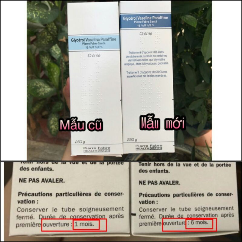 (Mẫu mới) Kem dưỡng da chống nẻ Dexeryl 250g Pháp (Glycerol Vaseline Paraffine)