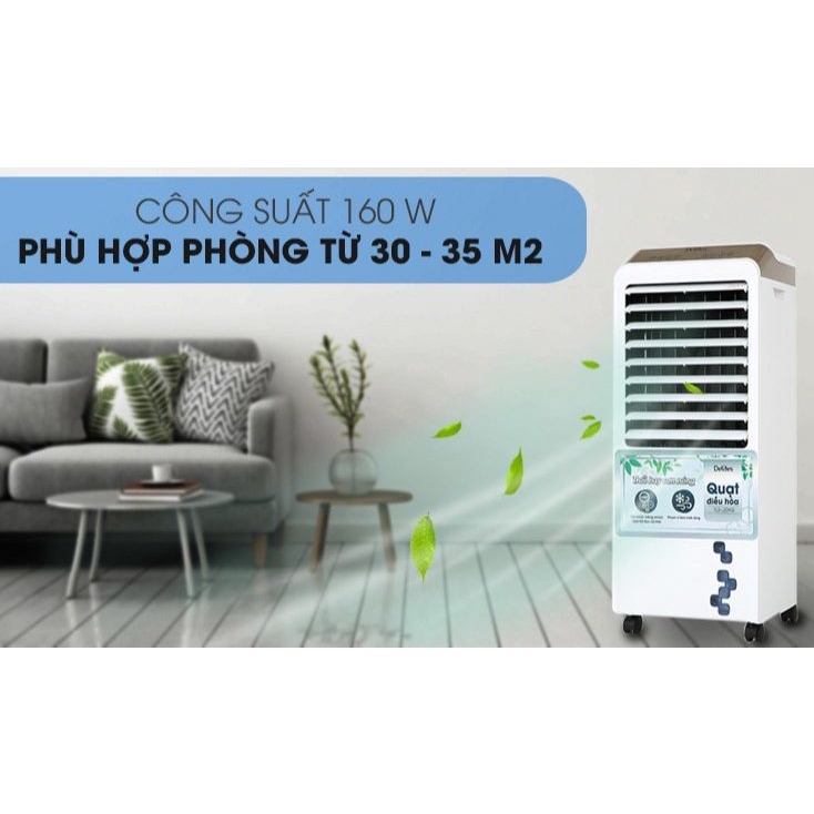 Quạt điều hòa hơi nước làm mát Delites FLS-L20KG Trưng bày Mới 99%- Công suất 160 W, Bình nước 11 lít, Bảo hành 12 th