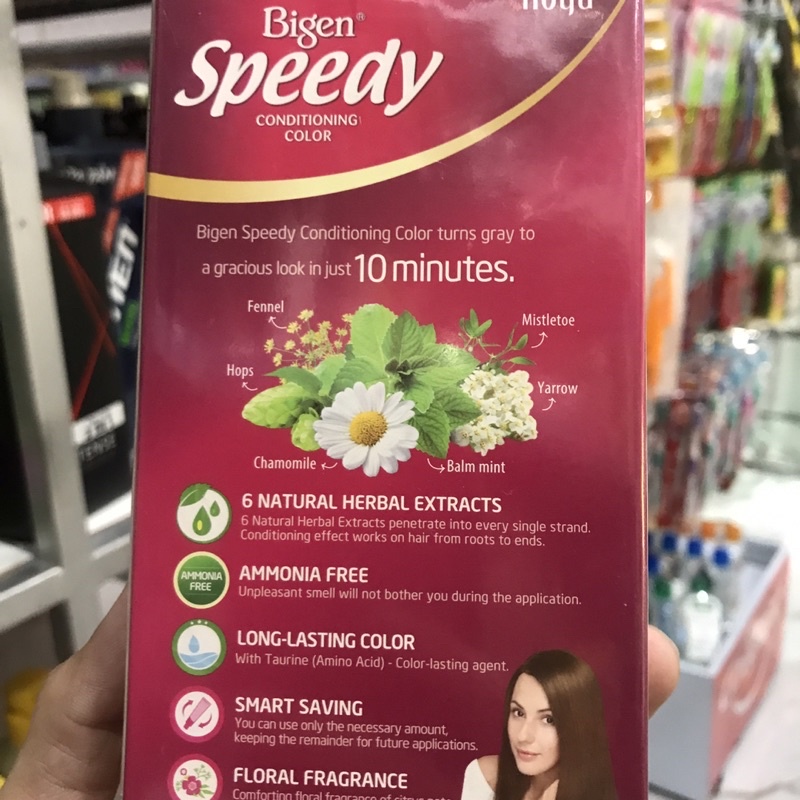 Thuốc Nhuộm Tóc BigenSpeedy Conditioning Color phủ Bạc Hoàn Hảo (Đủ Màu )