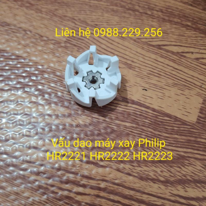 PHỤ KIỆN CHÍNH HÃNG- BỘ DAO XAY KHÔ KÈM RON DÙNG CHO MÁY XAY SINH TỐ PHILIPS HR2221 HR2222 HR2223