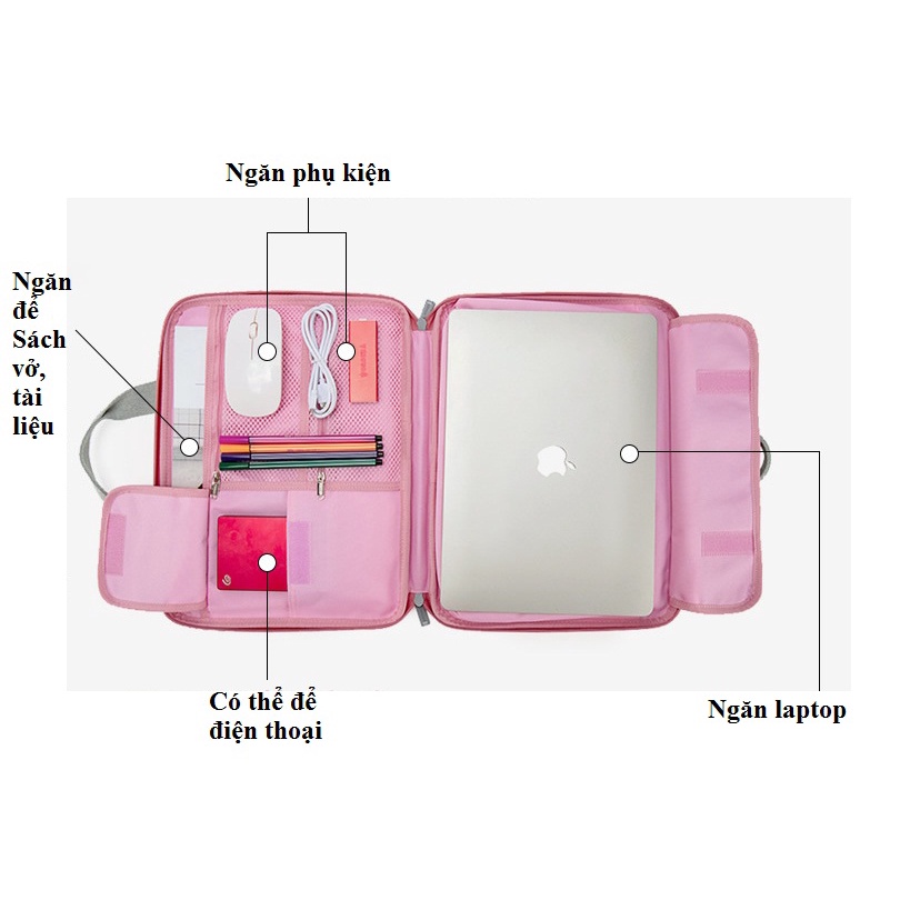 Túi chống sốc laptop, macbook siêu tiện lợi thời trang mới nhất