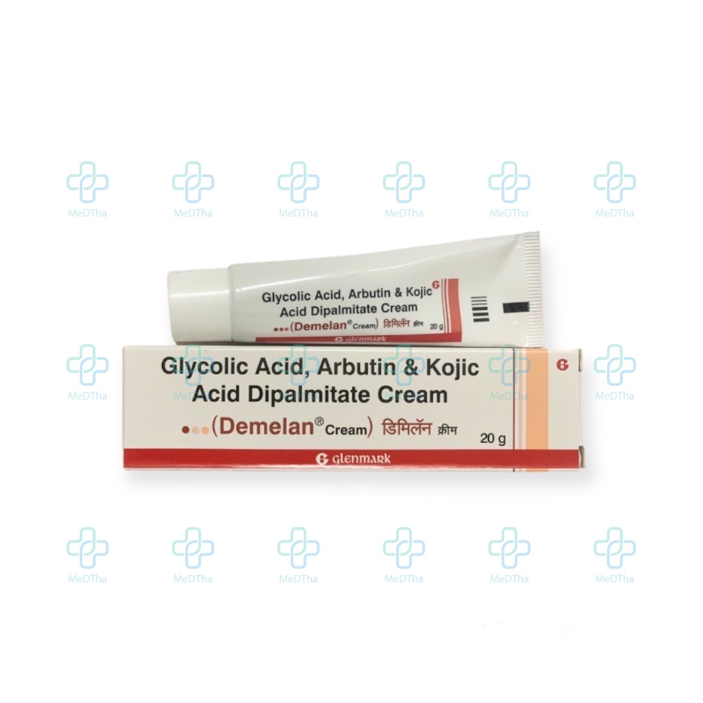Kem Demelan Cream - Dưỡng Ẩm, Làm Trắng Da, Mờ Thâm, Nám, Tẩy Da Chết 5% Arbutin, 10% AHA (Tuýp 20G) [Chính Hãng]
