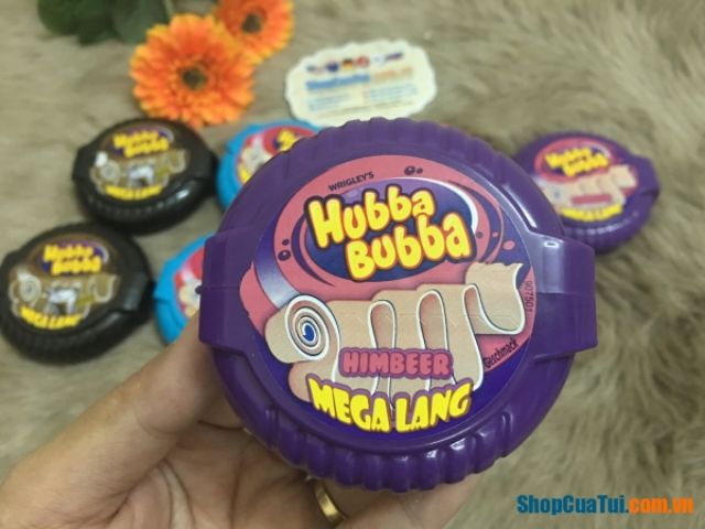 (Sỉ_ lẻ) [Xách tay Đức] Kẹo cao su - kẹo Gum kéo Hubba Bubba