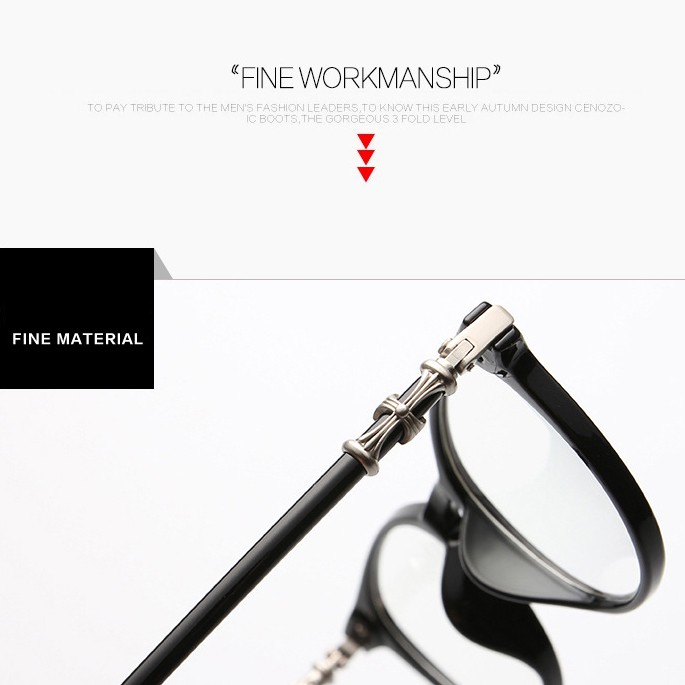 Gọng kính nam nữ, Mắt kính thời trang hàn quốc giả cận không độ K349 thu_sam_shop | BigBuy360 - bigbuy360.vn