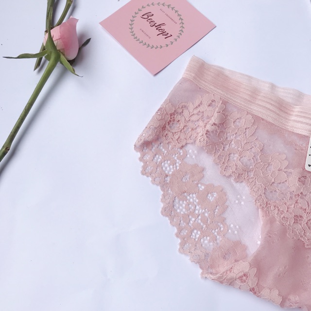 Quần lót nữ, quần lót ren, quần chip nữ ren hoa quyến rũ QR73 | BigBuy360 - bigbuy360.vn
