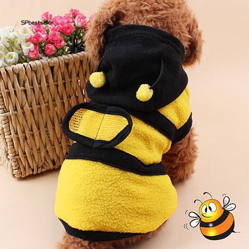 Áo hoodie in hình chú ong dễ thương dành cho thú cưng