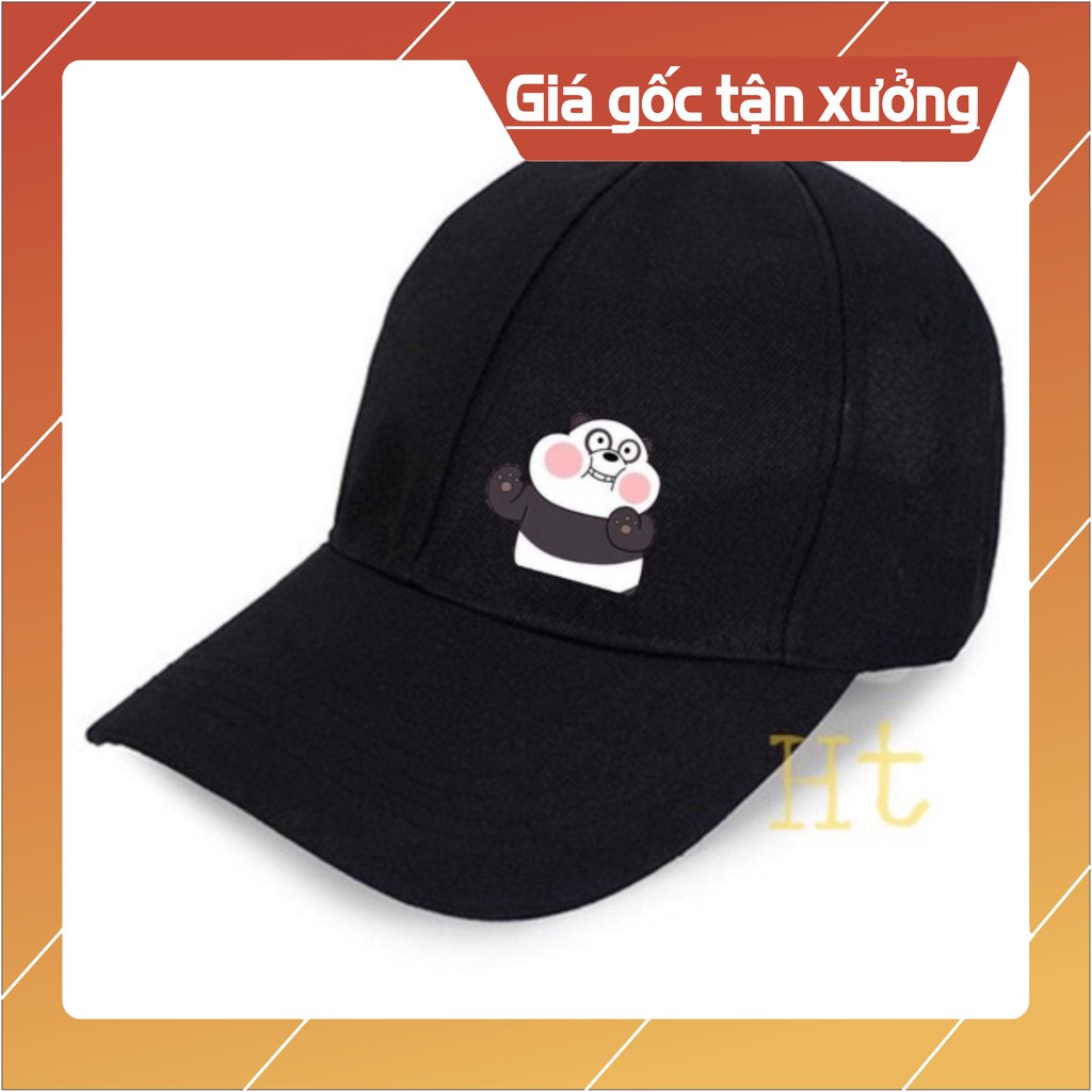 Mũ lưỡi trai in gấu HT12