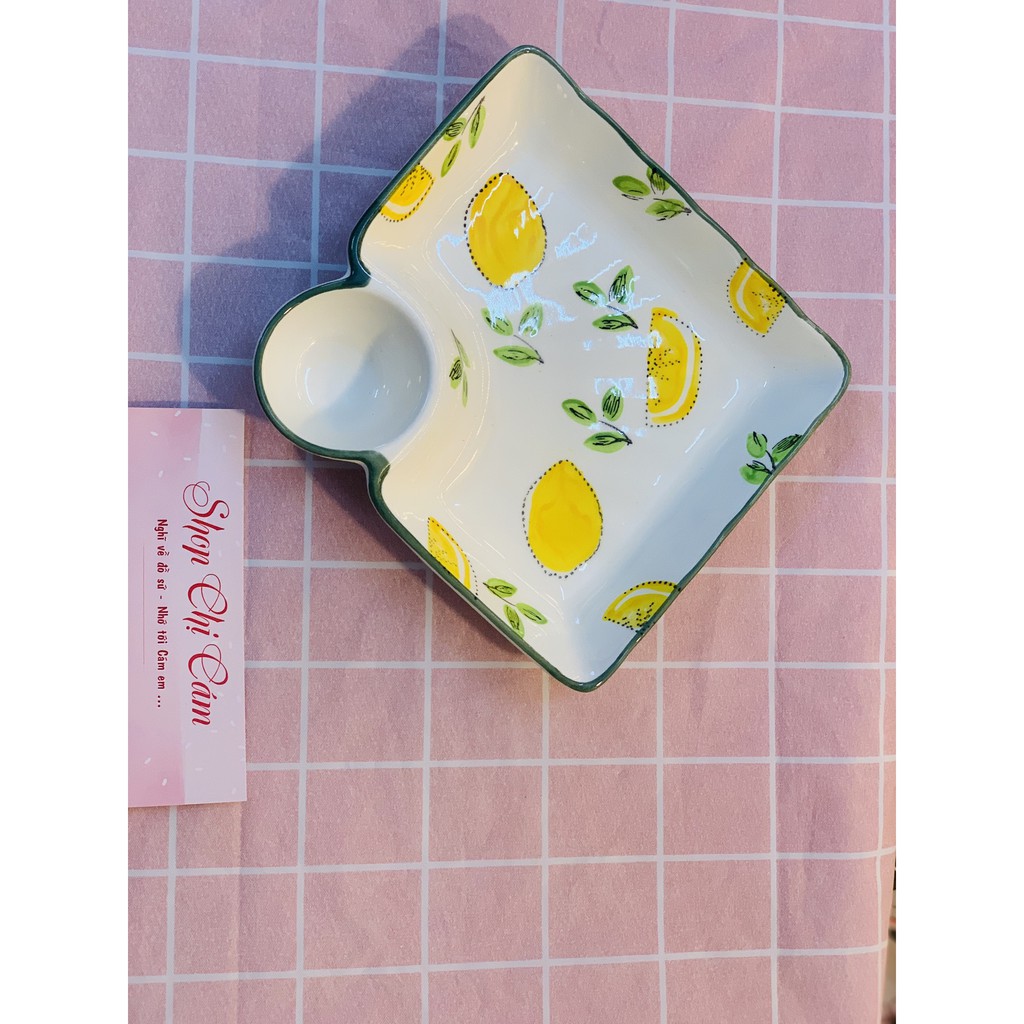 ĐĨA SỨ KÈM KHAY CHẤM | ĐĨA ĂN PHỞ CUỐN | ĐĨA HOA QUẢ KÈM KHAY CHẤM | ĐĨA SỨ CÓ KHAY CHẤM | Shop Chị Cám | BigBuy360 - bigbuy360.vn